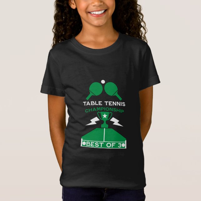 T-Shirt Tournoi de tennis de table (Devant)