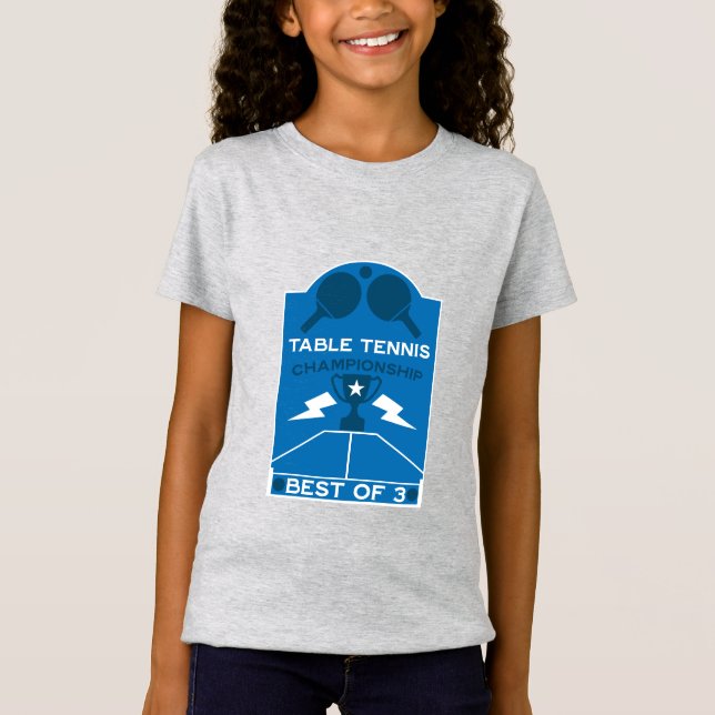 T-Shirt Tournoi de tennis de table (Devant)