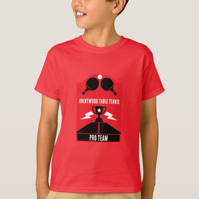 T-shirt Tournoi de tennis de table (Devant)