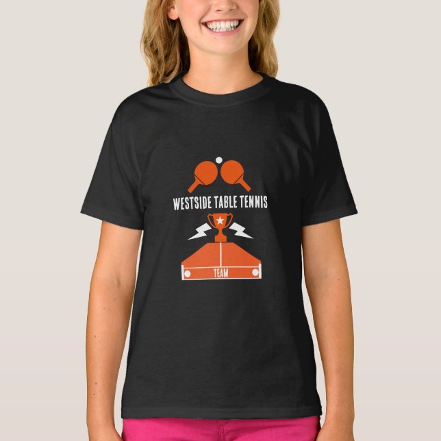 T-shirt Tournoi de tennis de table (Devant)