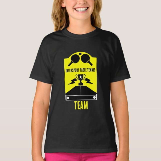 T-shirt Tournoi de tennis de table (Devant)