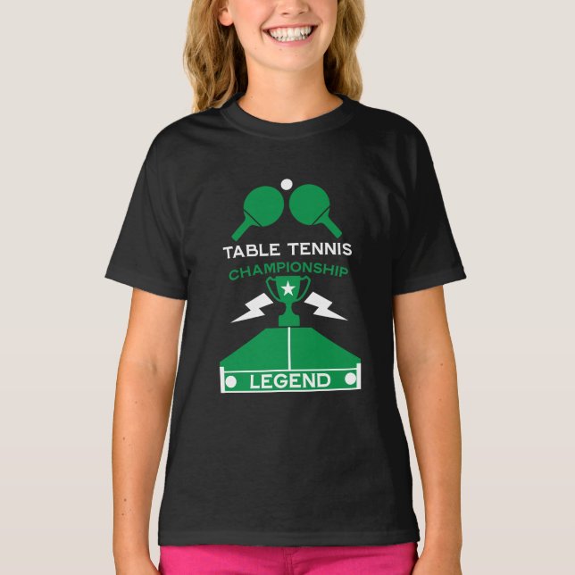 T-shirt Tournoi de tennis de table (Devant)