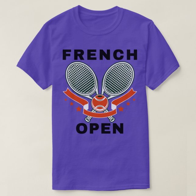 T-shirt Tournoi de tennis Open de France 1 (Design devant)