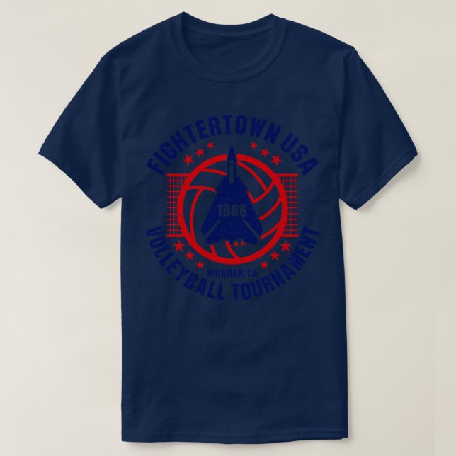T-shirt Tournoi de volley-ball de Fightertown USA (Design devant)
