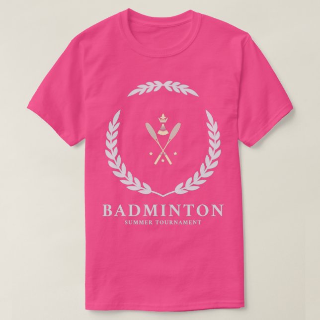 T-shirt Tournoi d'été de Badminton T (Design devant)
