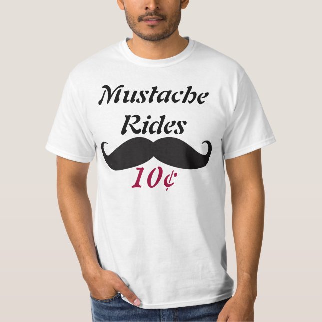 T-shirt Tours de moustache (Devant)