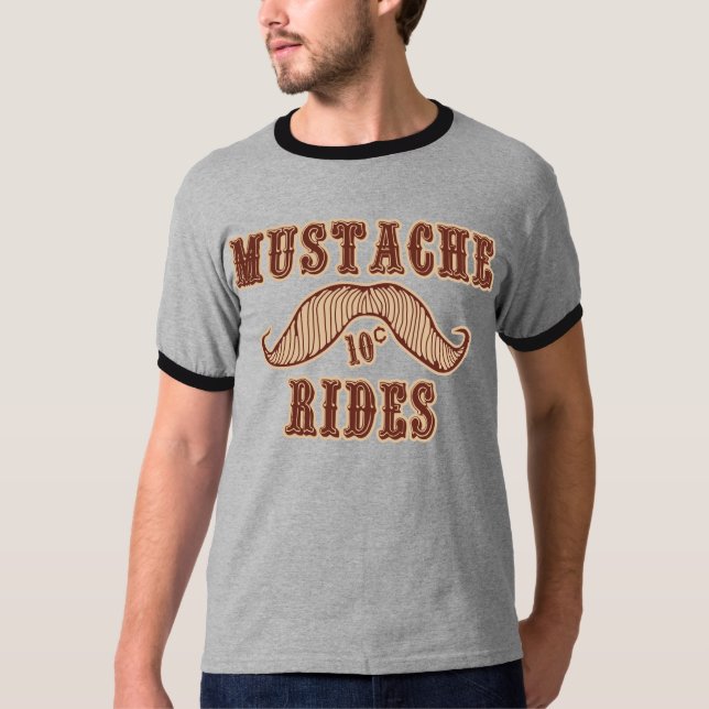 T-shirt Tours de moustache (Devant)