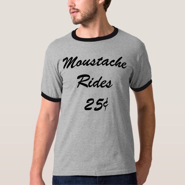 T-shirt Tours de moustache (Devant)