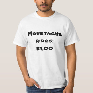 T-shirt Tours de moustache : $1,00