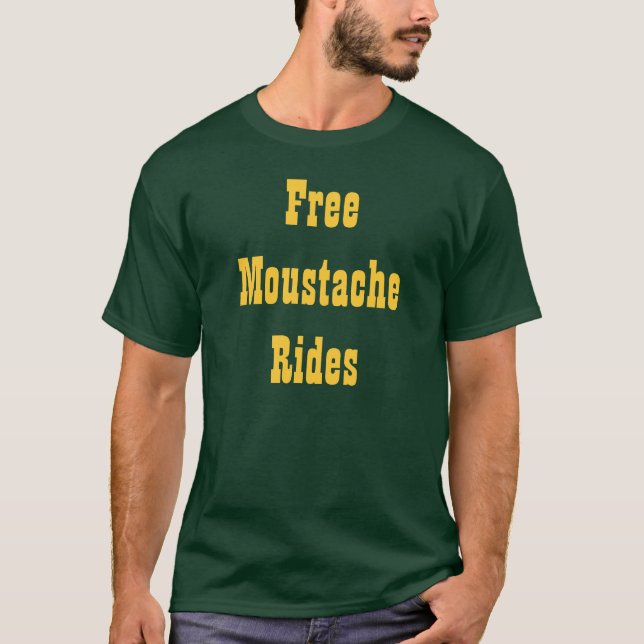 T-shirt Tours libres de moustache (Devant)