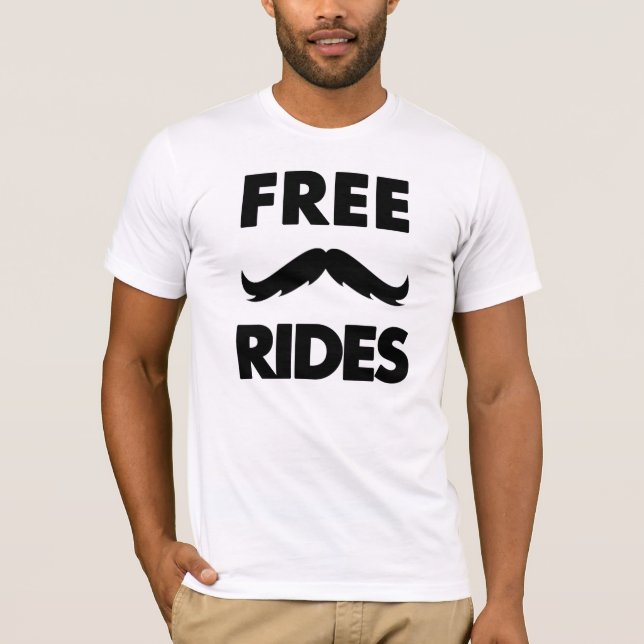 T-shirt Tours libres de moustache (Devant)