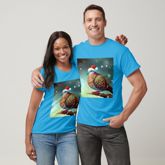 T-shirt Tourterelle de Noël Dove 3 (Unisexe)