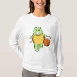 T-shirt Tourtle as basketball player with basketball.PNG