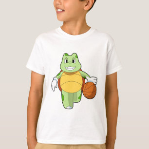 T-shirt Tourtle as basketball player with basketball.PNG