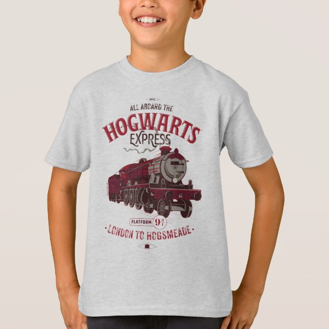 T-shirt Tous à bord de l'Express Hogwarts (Devant)