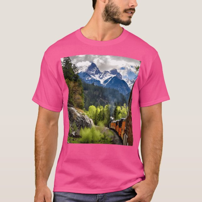 T-shirt Tous À Bord Du Chemin De Fer Durango Silverton (Devant)
