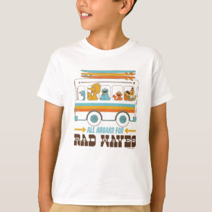 T-shirt Tous à bord pour les vagues radiales