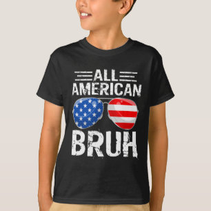T-shirt Tous Américains Bruh Happy 4 juillet Garçons Patri