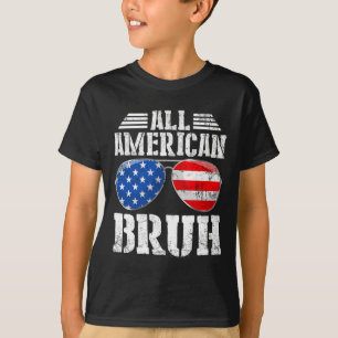 T-shirt Tous Américains Bruh Happy 4 juillet Garçons Patri