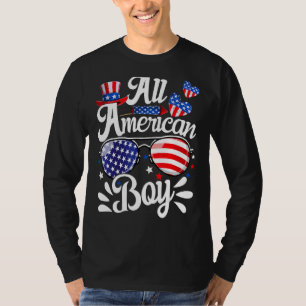 T-shirt Tous American Boy 4 juillet Enfants Lunettes de so