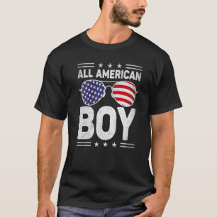 T-shirt Tous American Boy 4 juillet Lunettes de soleil Us