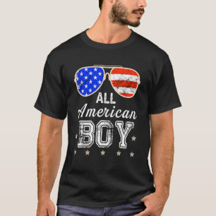 T-shirt Tous American Boys 4 juillet Boys Enfants Lunettes