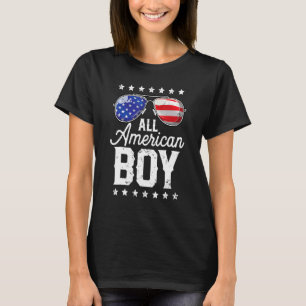 T-shirt Tous American Boys 4 juillet Boys Enfants Lunettes