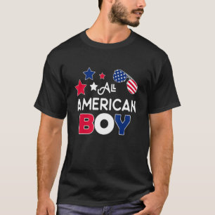 T-shirt Tous American Boys 4 juillet Boys Enfants Lunettes