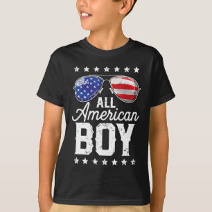 T-shirt Tous American Boys 4 juillet Boys Enfants Lunettes