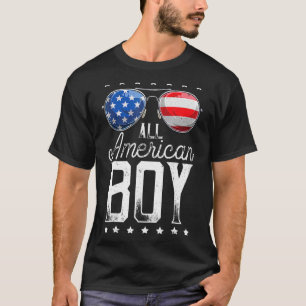 T-shirt Tous American Boys 4 juillet Boys Enfants Lunettes