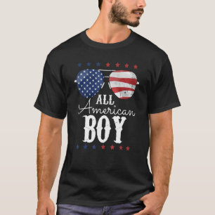T-shirt Tous American Boys 4 juillet Boys Enfants Lunettes