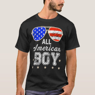 T-shirt Tous American Boys 4 juillet Boys Enfants Lunettes