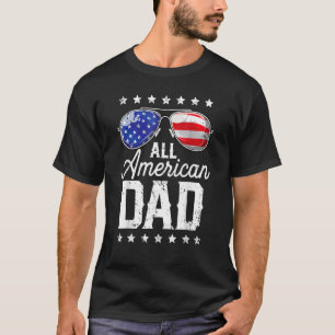 T-shirt Tous American Dad 4th Of July Father's Day Sunglas