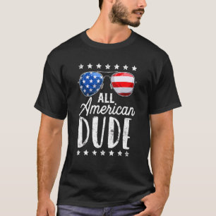 T-shirt Tous American Dude 4 juillet Garçons Enfants Lunet