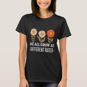 T-shirt Tous Augmentent À Des Taux Différents Retour À L'E