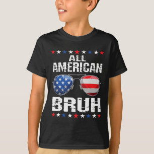 T-shirt Tous les Américains 4 juillet Boys Patriotic Usa T