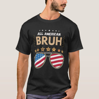 T-shirt Tous les Américains 4 juillet garçons Patriotique