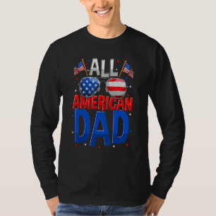 T-shirt Tous les Américains Papa 4 juillet Fête des pères