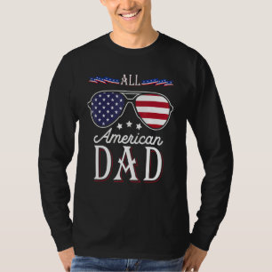 T-shirt Tous les Américains Papa Bonne Fête des pères 4 ju