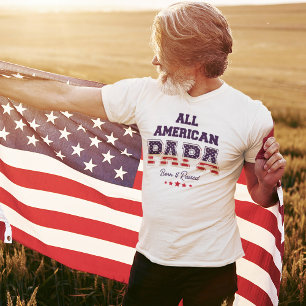 T-shirt Tous les Américains Papa Patriotic 4 juillet