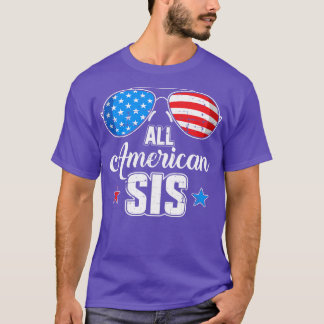 T-shirt Tous les américains sont US pour la soeur jumelle