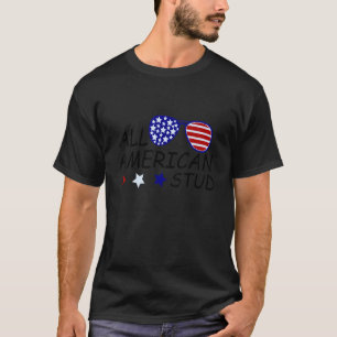 T-shirt Tous les Américains Stud Patriotic 4 juillet Memor