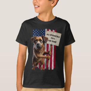 T-shirt Tous Les Animaux De Springfield Pour Trump Ils Man