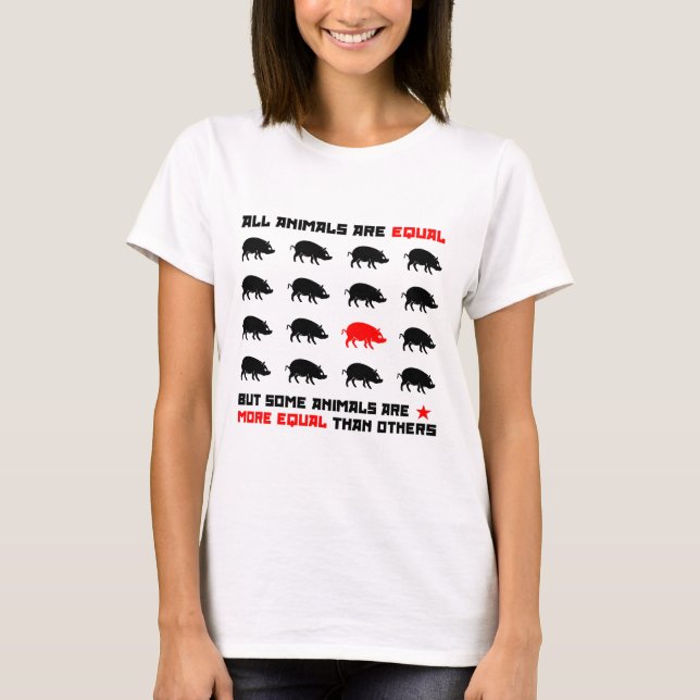 T-shirt Tous les animaux sont égaux 2 (Devant)