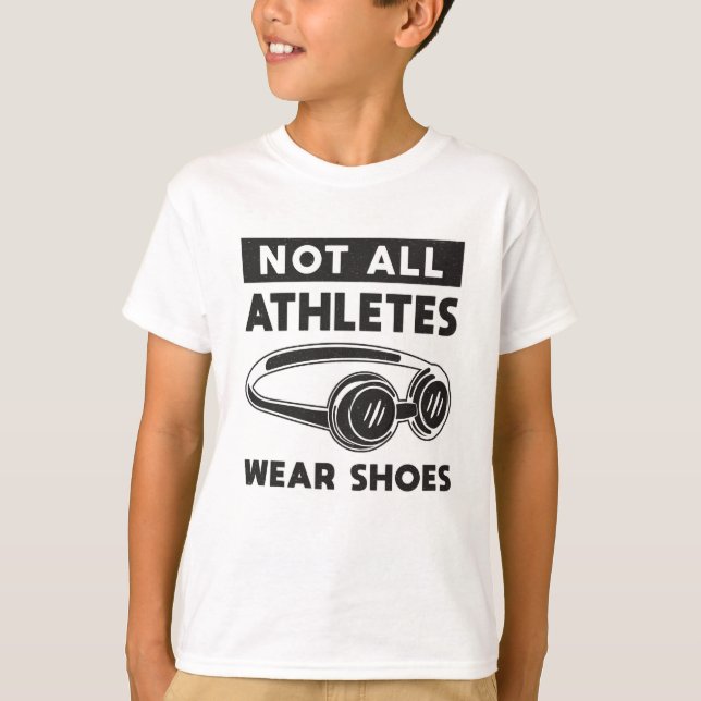 T-shirt Tous les athlètes ne portent pas de chaussures nag (Devant)