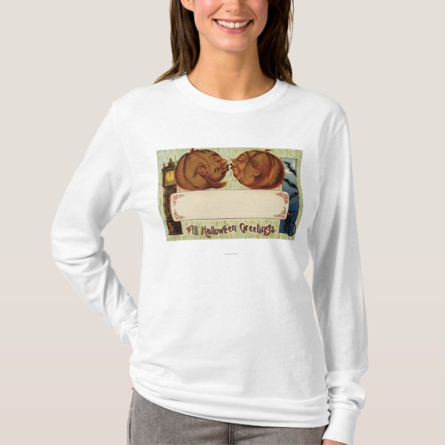 T-shirt Tous les baisers de Halloween GreetingsPumpkins (Devant)