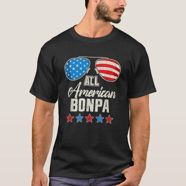T-shirt Tous les bonpa américains 4 juillet famille jumCor (Devant)