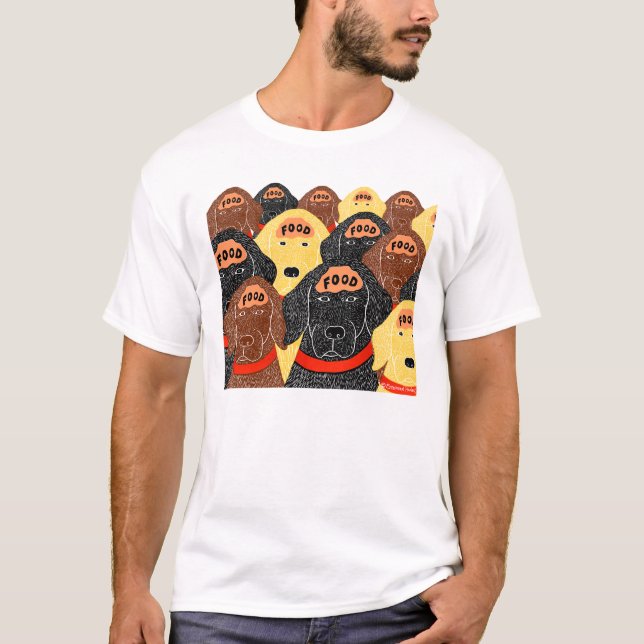 T-shirt tous les cerveaux de chiens sont à peu près le mêm (Devant)