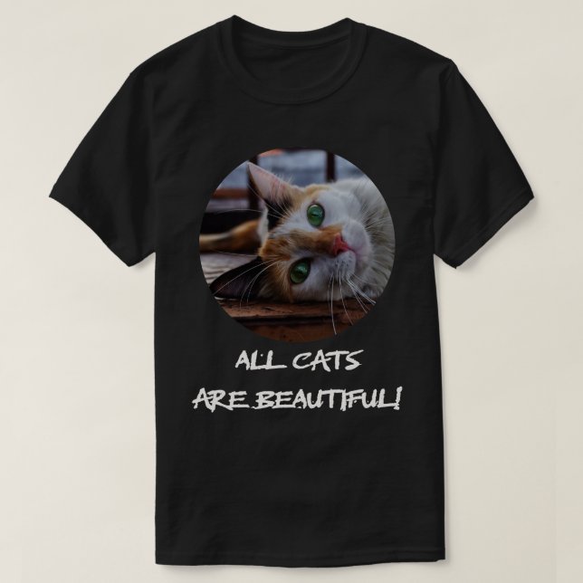 T-shirt tous les chats sont beaux (Design devant)
