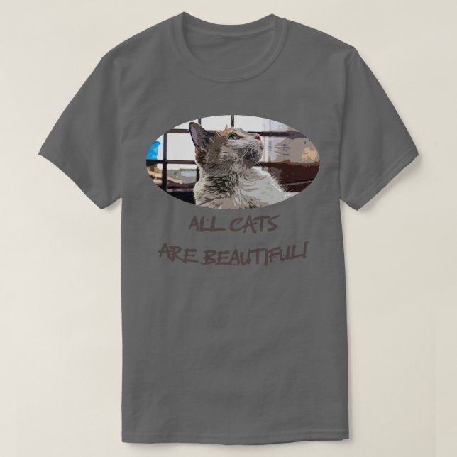 T-shirt tous les chats sont beaux 2 (Design devant)